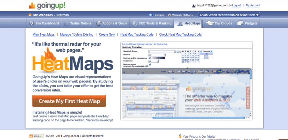 網站數據分析工具：GoingUp網站數據分析工具