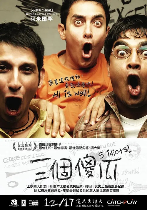 《三個傻瓜（3 Idiots）》—電影心得／電影評論